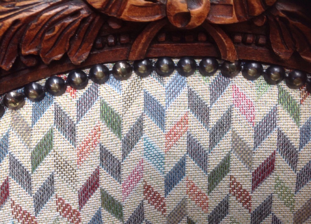 SET OF 4 WALNUT FRENCH ARMCHAIRS View X