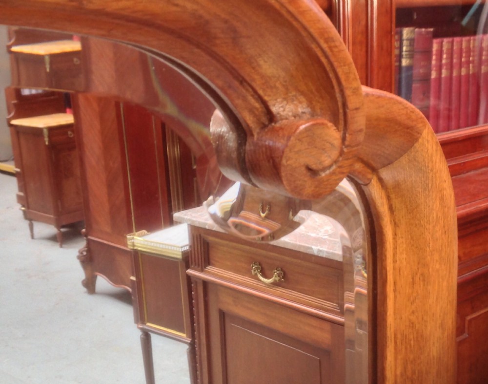 CARVED OAK FRENCH DRESSING TABLE AND STOOL View IV