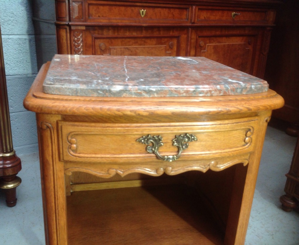 PAIR OF FRENCH OAK BEDSIDE CABINETS View II