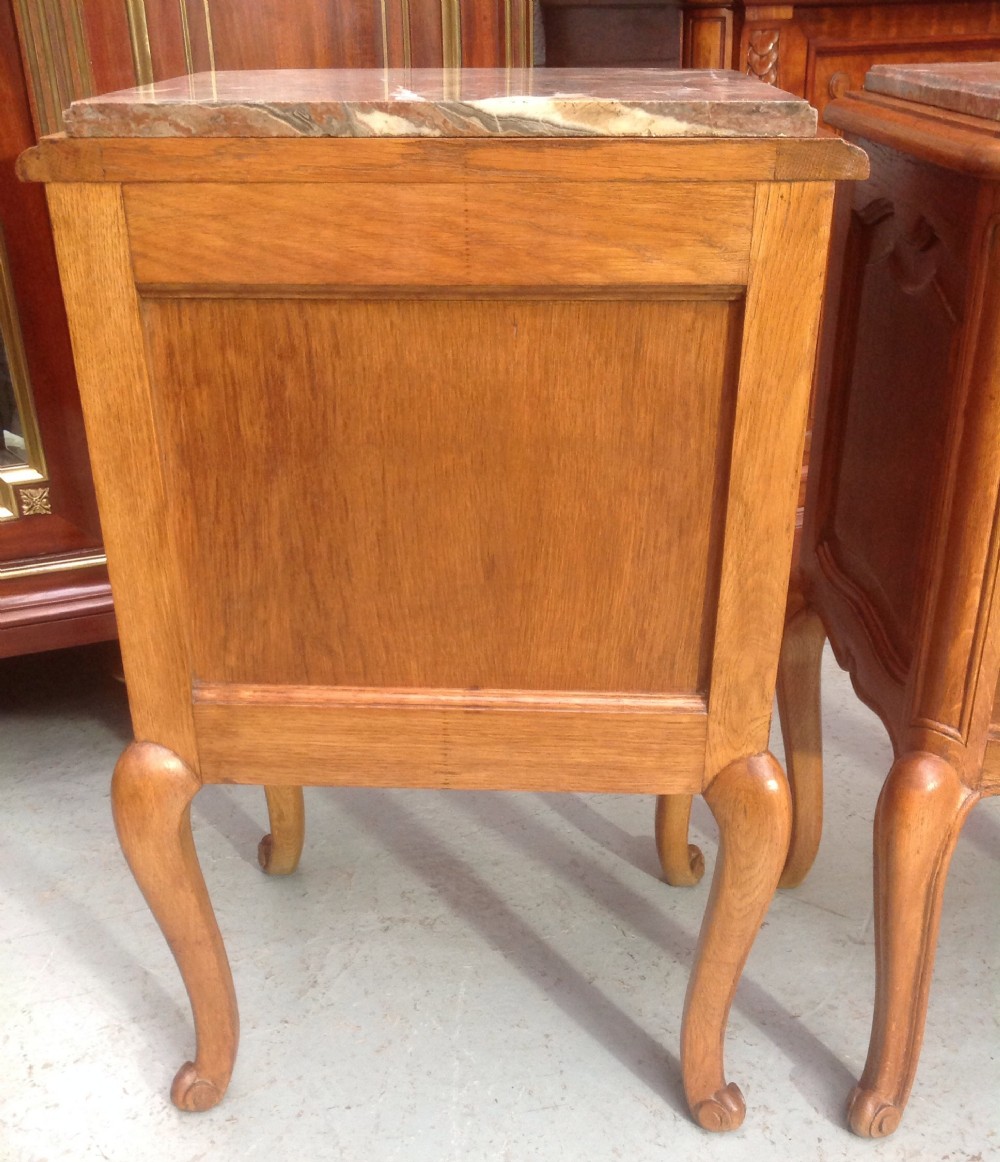 PAIR OF FRENCH OAK BEDSIDE CABINETS View V