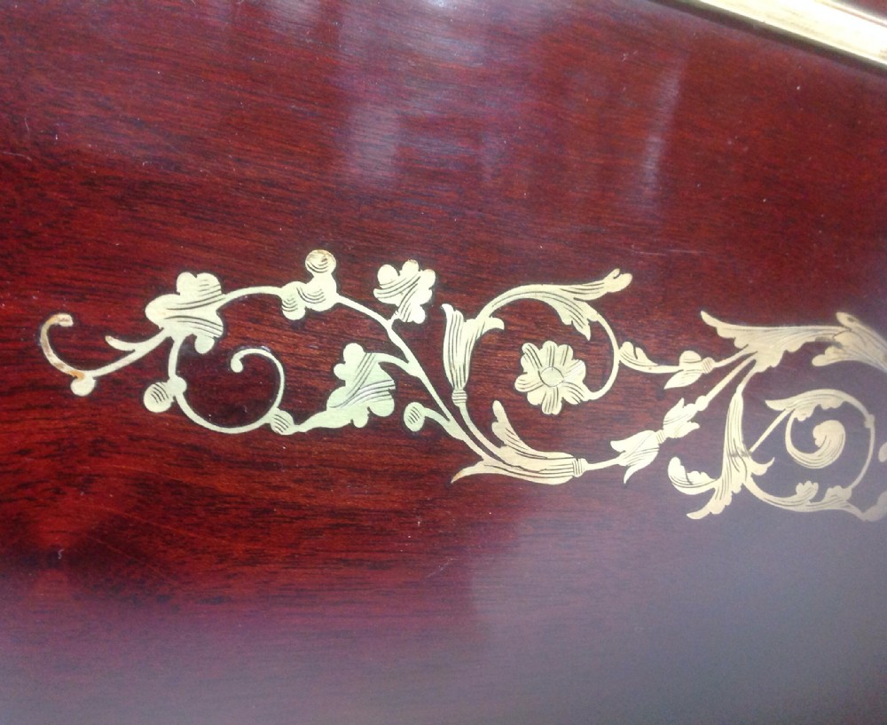 FRENCH MAHOGANY ARMOIRE WITH BOULLE INLAYS View IV