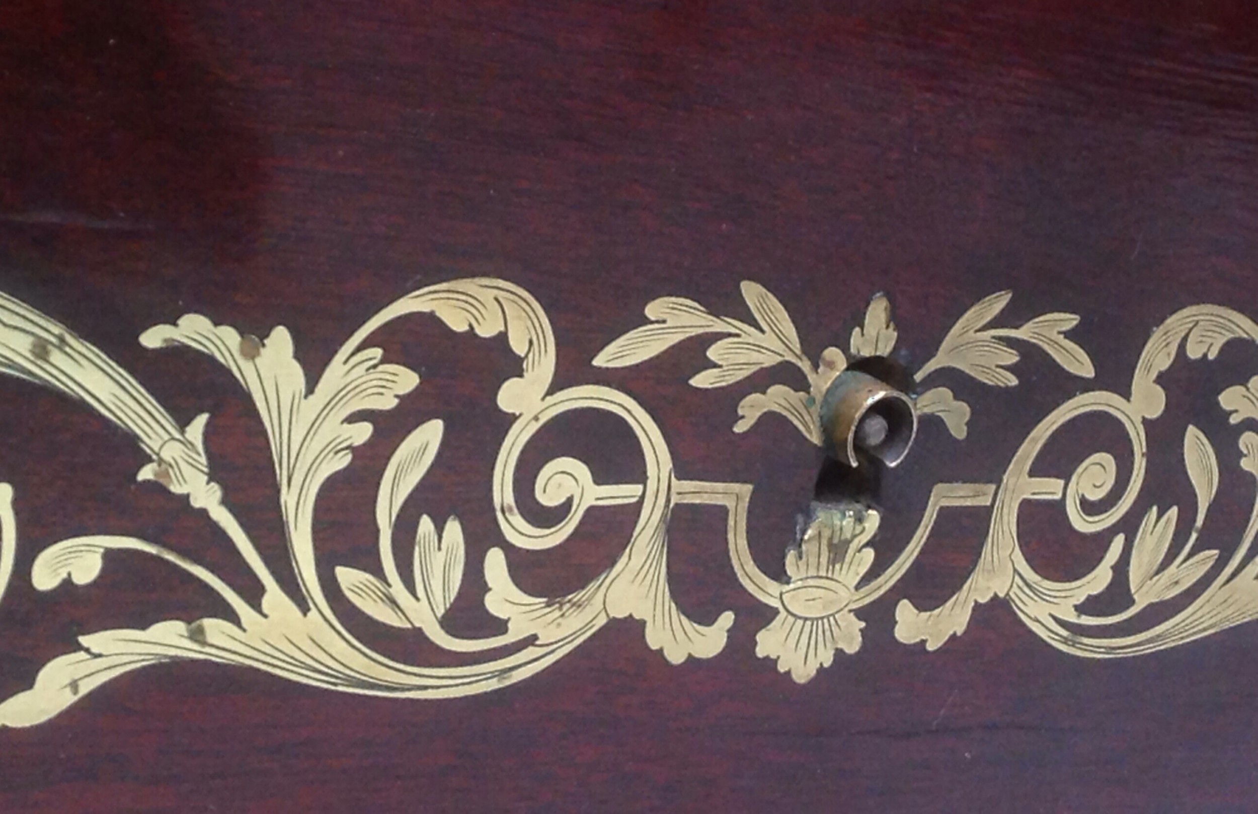 FRENCH MAHOGANY ARMOIRE WITH BOULLE INLAYS View VIII