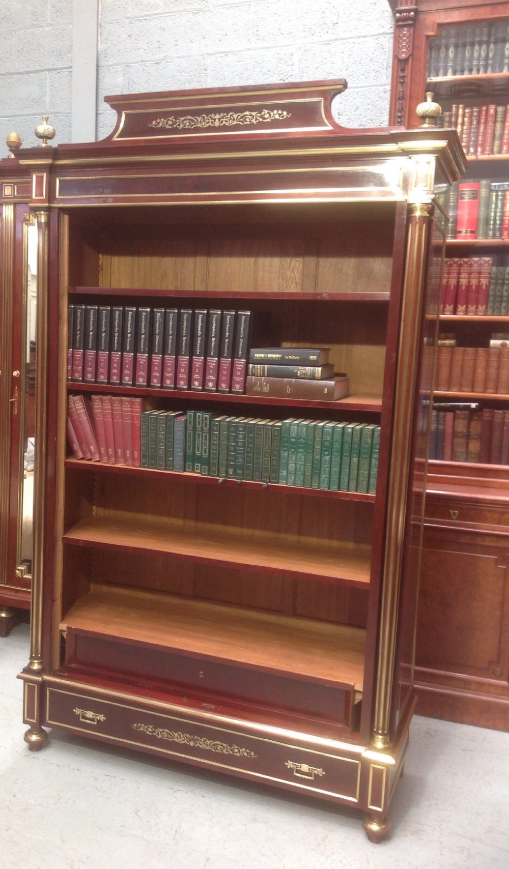 FRENCH MAHOGANY ARMOIRE WITH BOULLE INLAYS View IX
