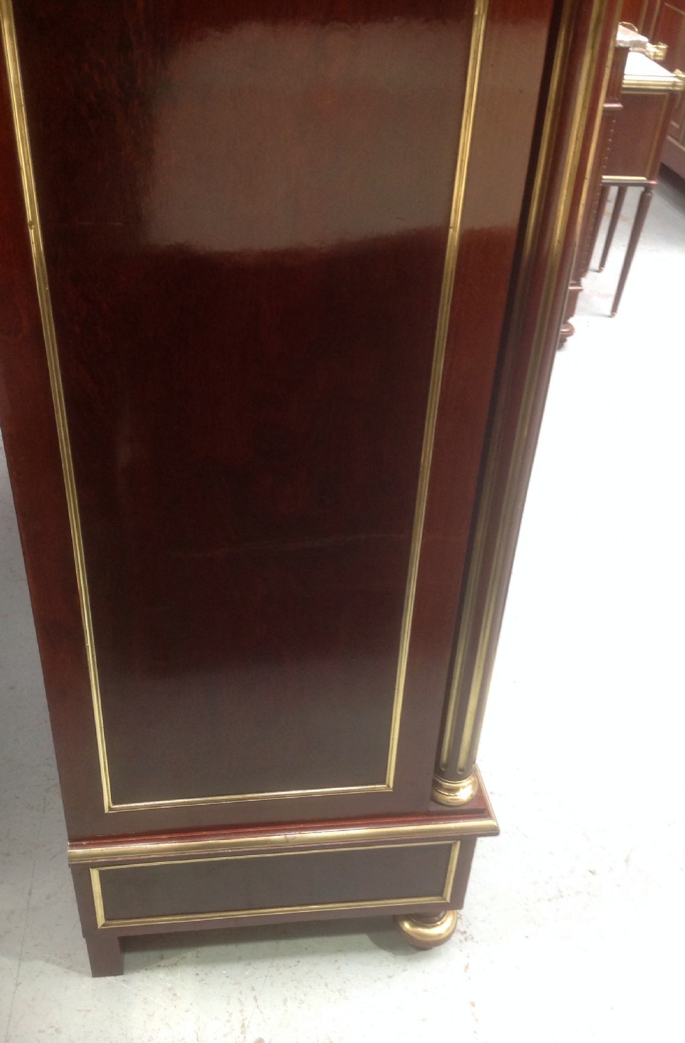 FRENCH MAHOGANY ARMOIRE WITH BOULLE INLAYS View XII