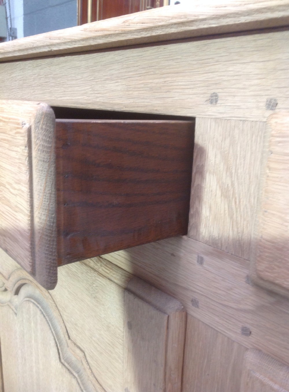 STRIPPED OAK FRENCK SIDEBOARD View IV