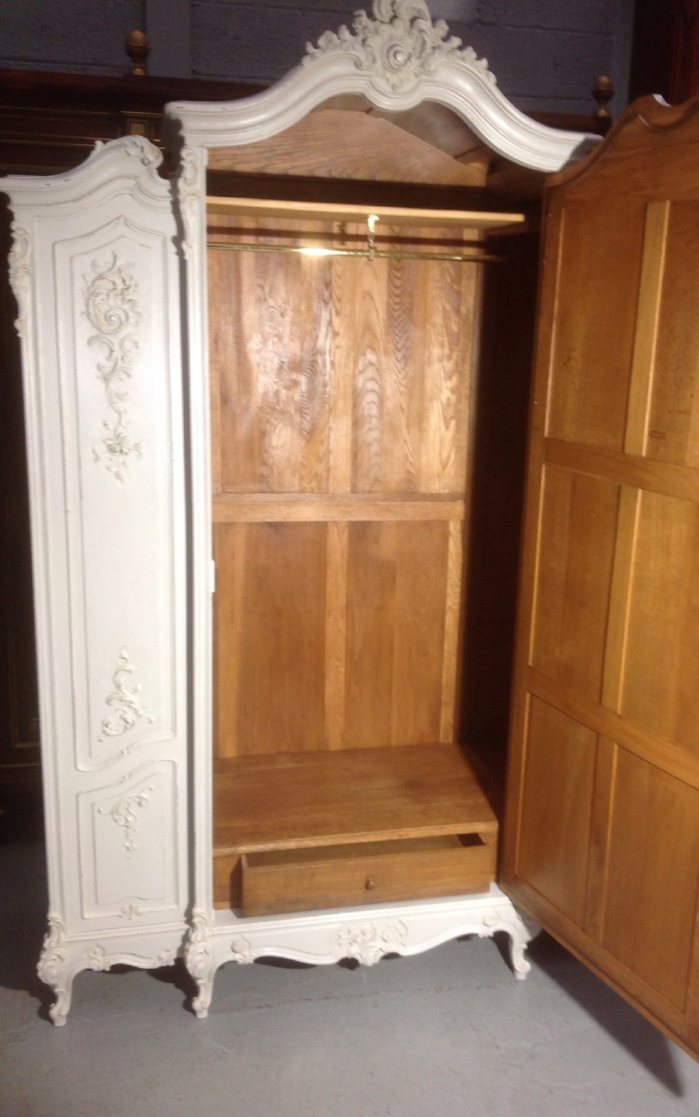 PAINTED FRENCH ARMOIRE View XIII