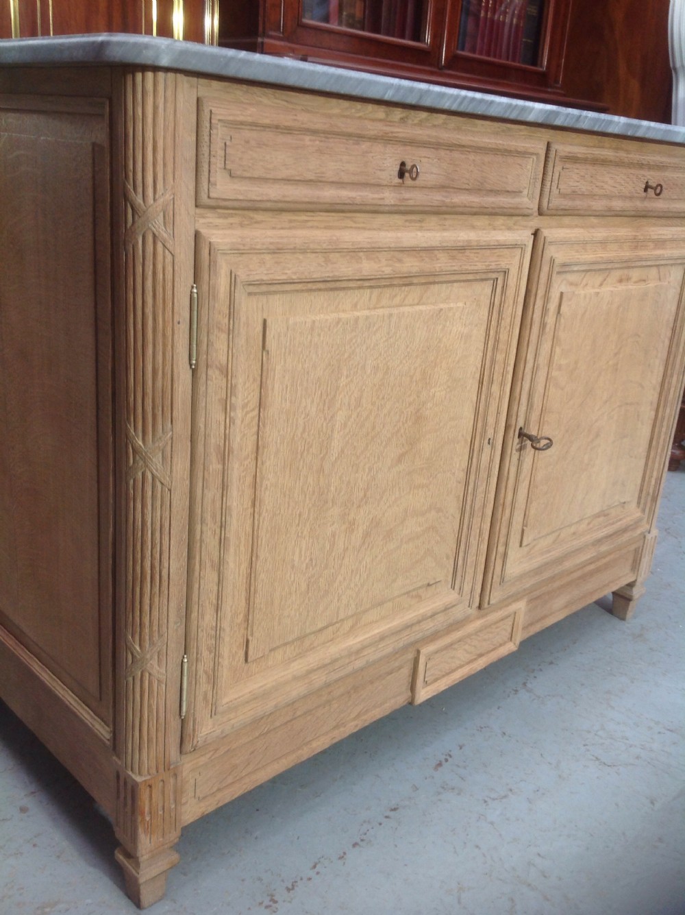 FRENCH STRIPPED  OAK WASHSTAND View IV