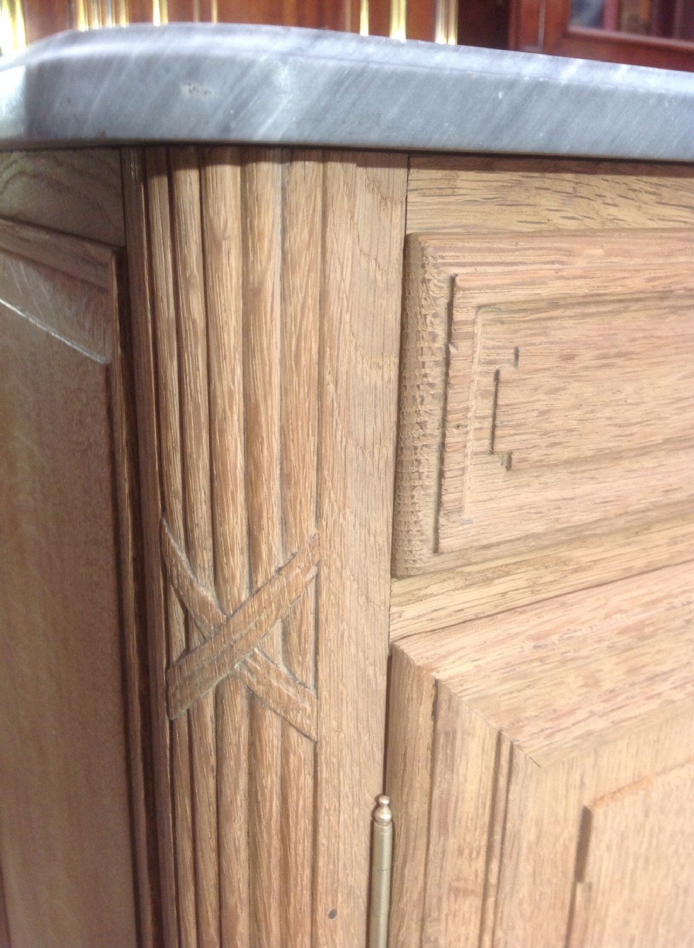 FRENCH STRIPPED  OAK WASHSTAND View III