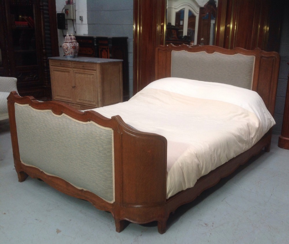 CARVED OAK SUPER KING SIZE FRENCH BED View II