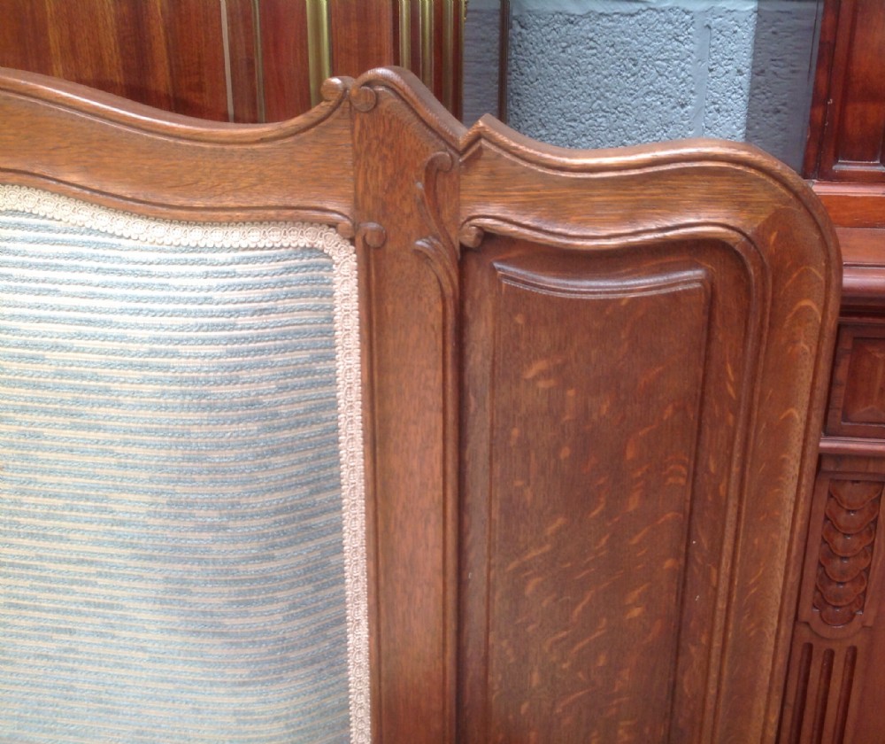 CARVED OAK SUPER KING SIZE FRENCH BED View V