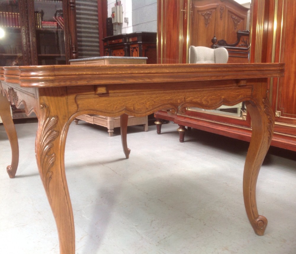 FRENCH OAK DRAW LEAF EXTENDING TABLE View IV