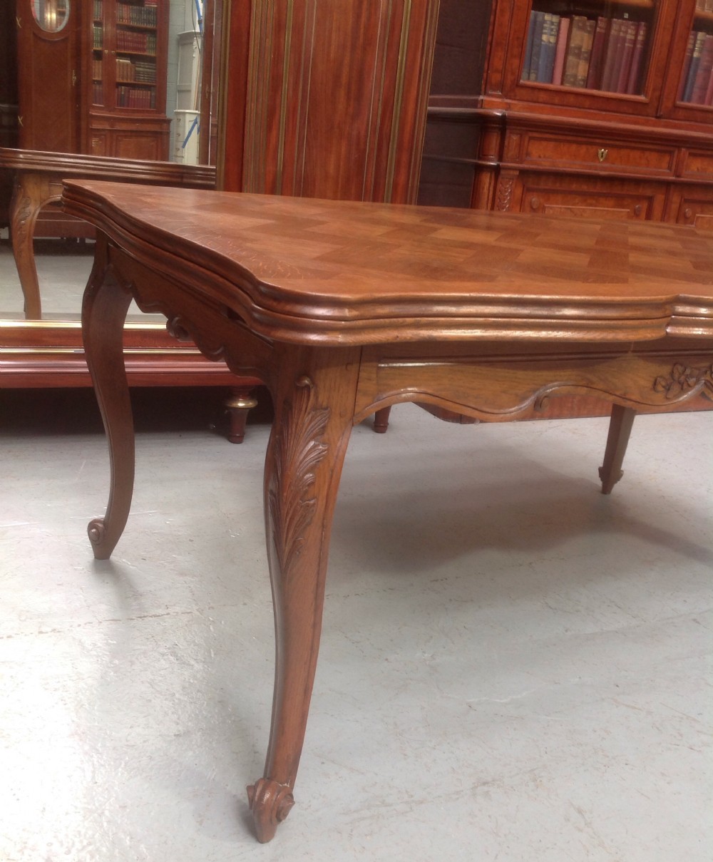 FRENCH OAK DRAW LEAF EXTENDING TABLE View VI