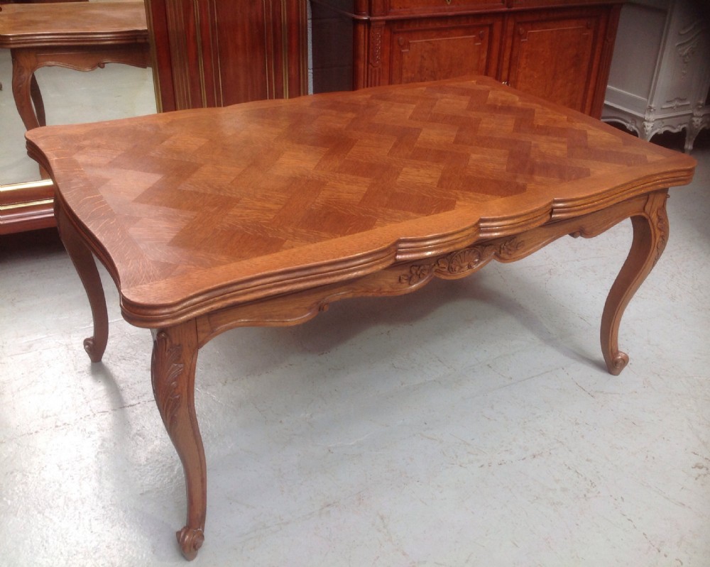 FRENCH OAK DRAW LEAF EXTENDING TABLE View VII