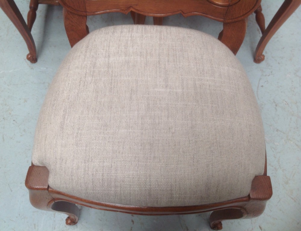 SET OF 6 CARVED OAK FRENCH CHAIRS View XI