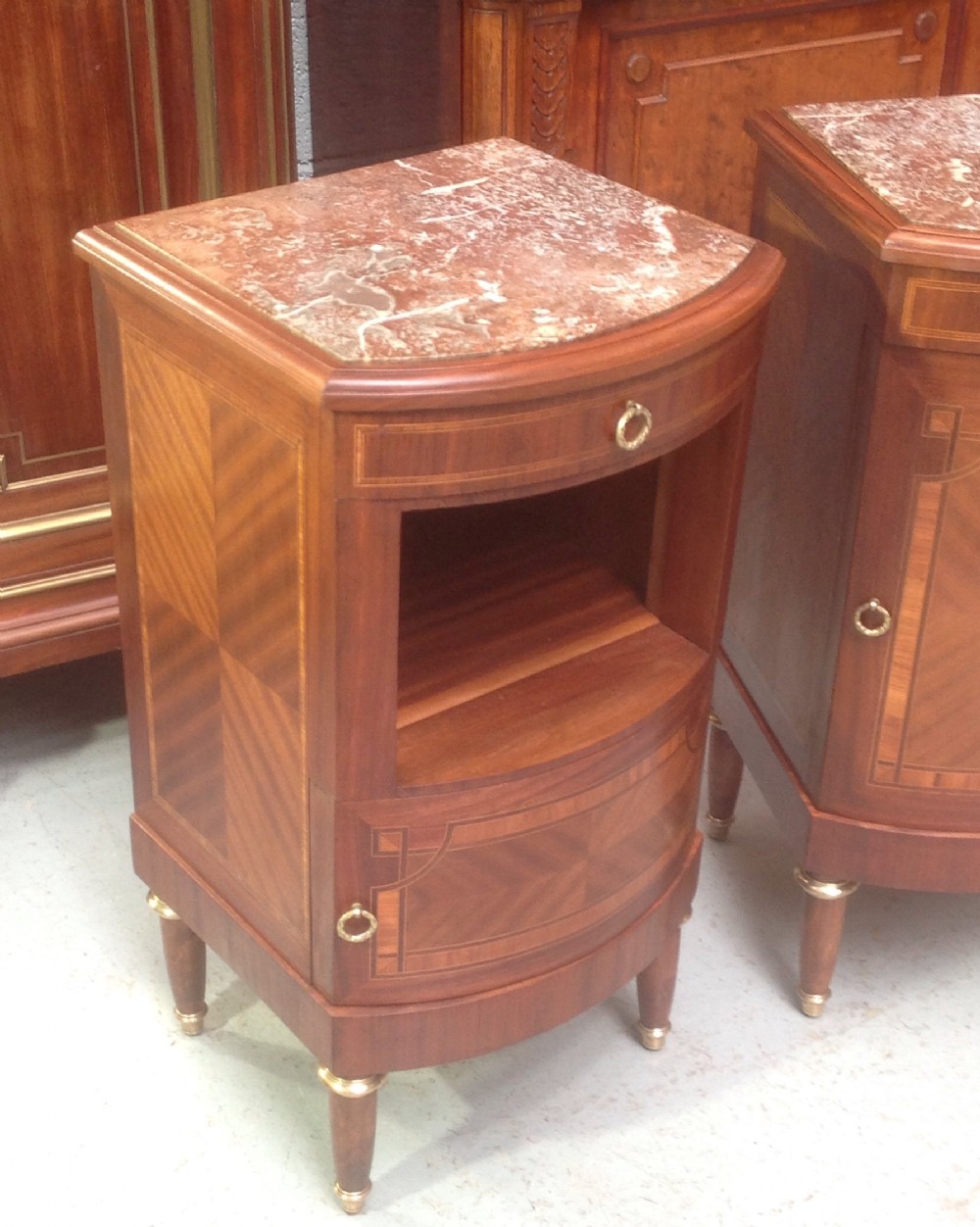 PAIR OF FRENCH ART DECO BEDSIDE CABINETS View V