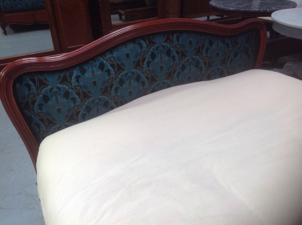 MAHOGANY FRENCH UPHOLSTERED BED View VII