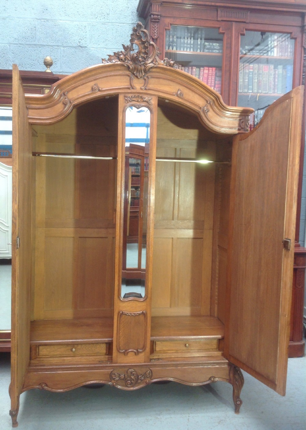 CARVED FRENCH ARMOIRE View IX