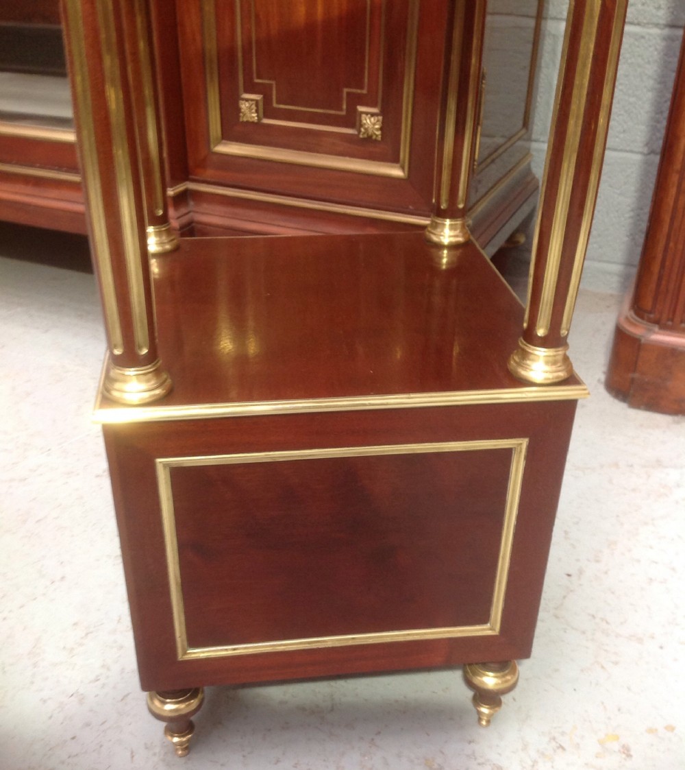 MAHOGANY AND BRASS SIDE CABINET WITH BOULE INLAYS View VIII