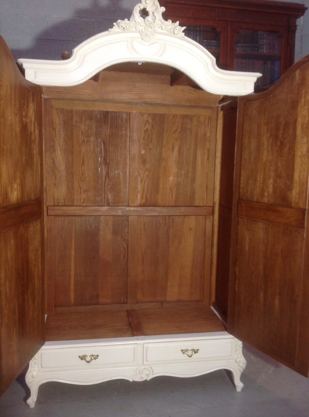PAINTED FRENCH CARVED ARMOIRE View VII