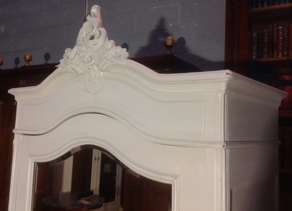 PAINTED FRENCH OAK ARMOIRE View III
