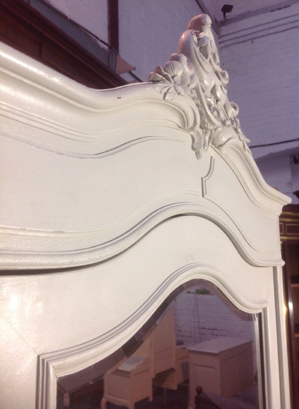 PAINTED FRENCH OAK ARMOIRE View IV