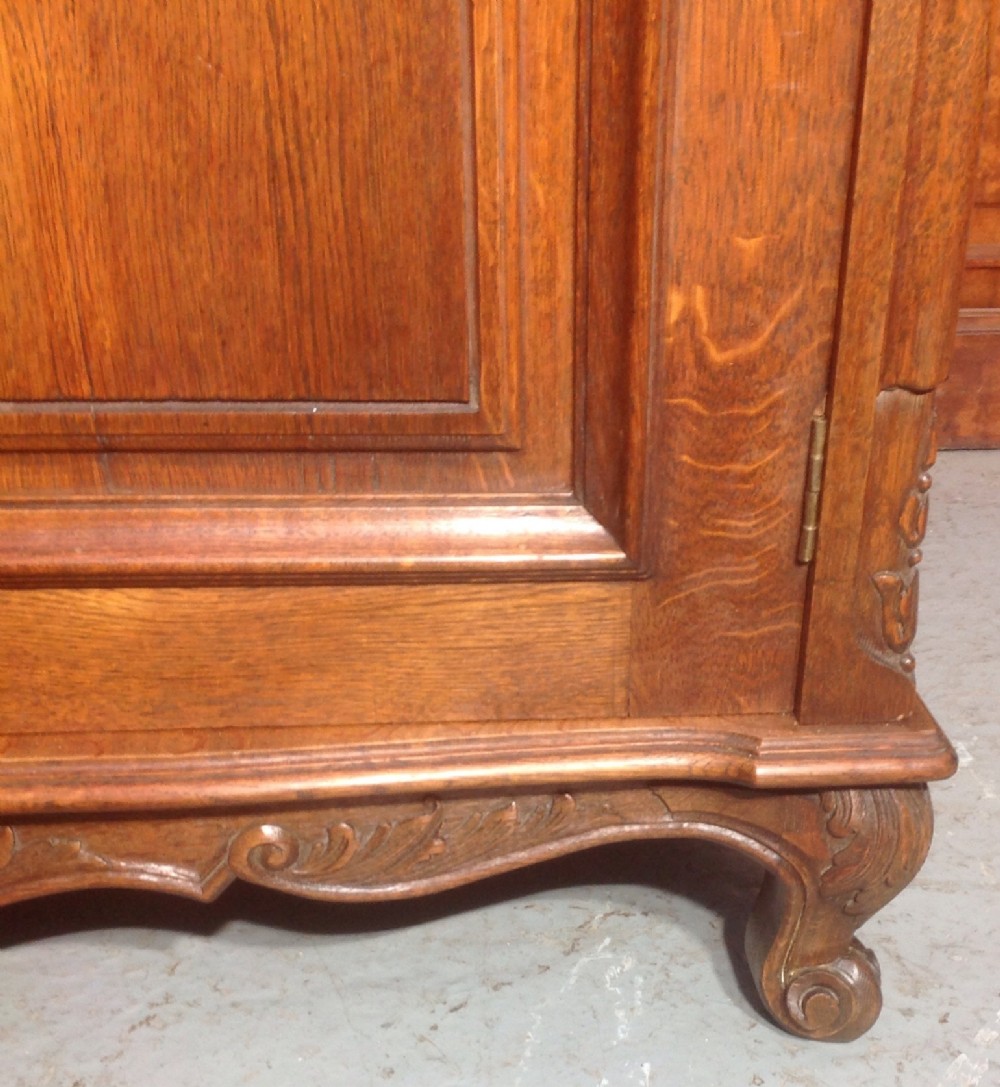 CARVED OAK FRENCH  FITTED ARMOIRE View IX