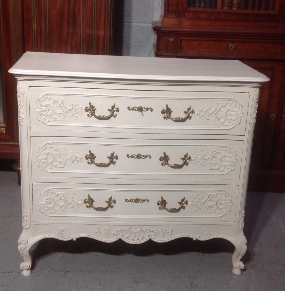 PAINTED FRENCH OAK CHEST View VI