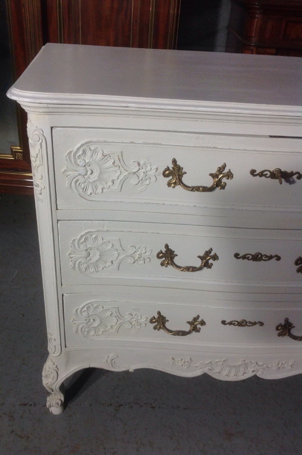 PAINTED FRENCH OAK CHEST View VII