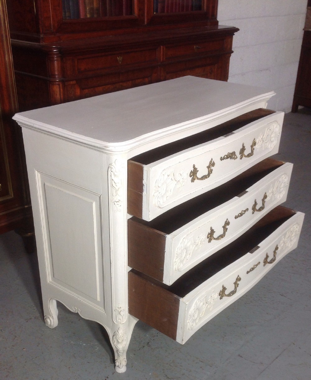 PAINTED FRENCH OAK CHEST View IX
