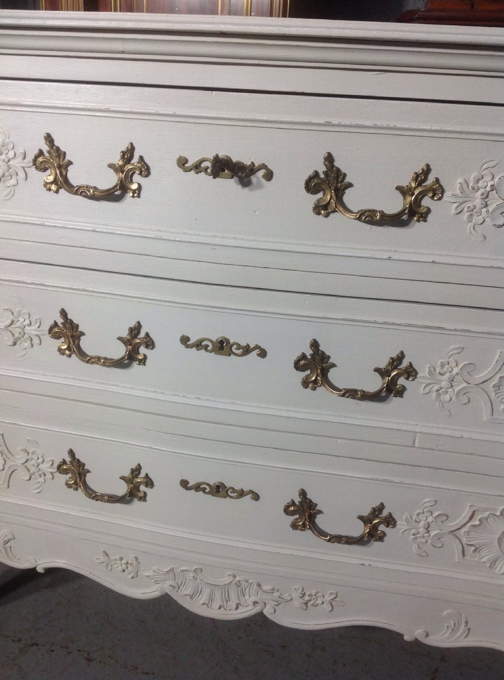 PAINTED FRENCH OAK CHEST View III