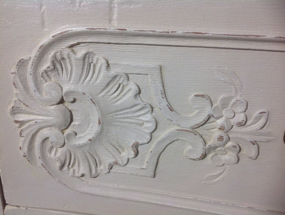 PAINTED FRENCH OAK CHEST View V
