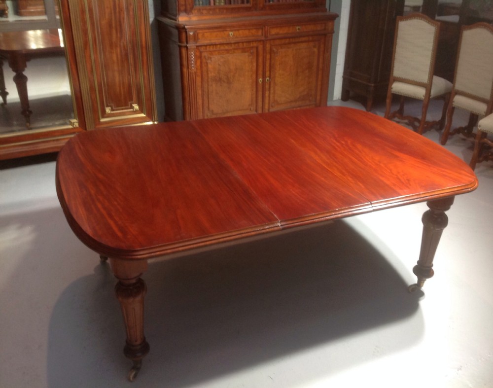 VICTORIAN MAHOGANY EXTENDABLE DINING TABLE View IV