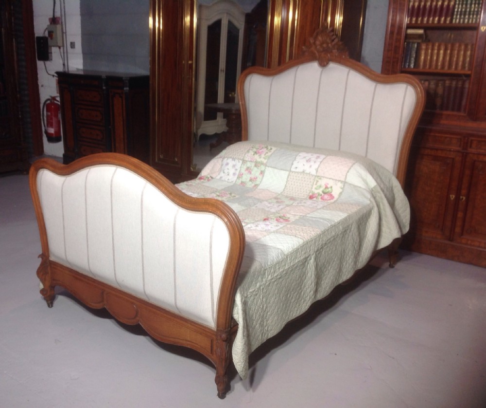FRENCH OAK UPHOLSTERED BED View II