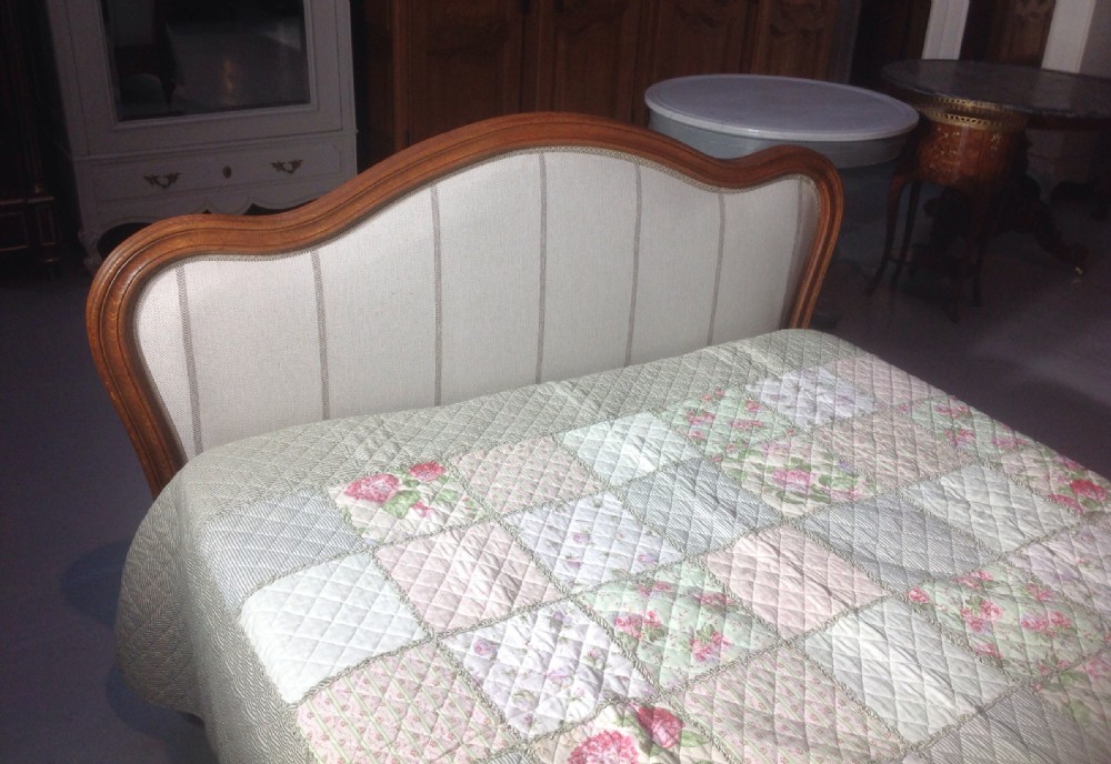 FRENCH OAK UPHOLSTERED BED View IV