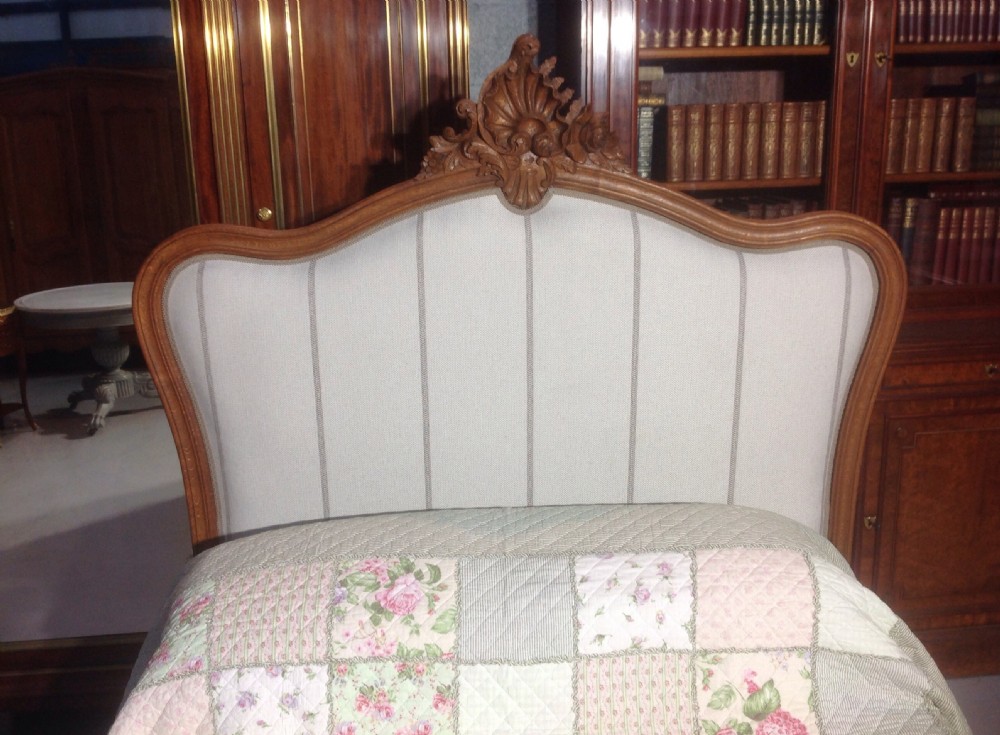 FRENCH OAK UPHOLSTERED BED View X