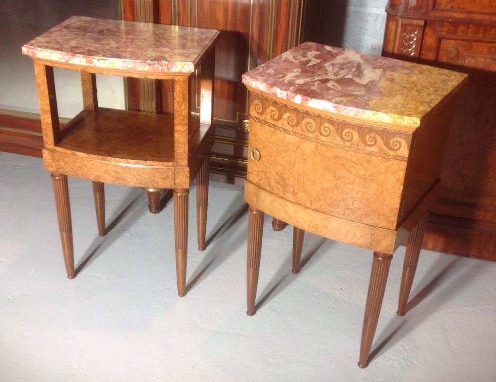 PAIR OF FRENCH ART DECO BEDSIDE CABINETS