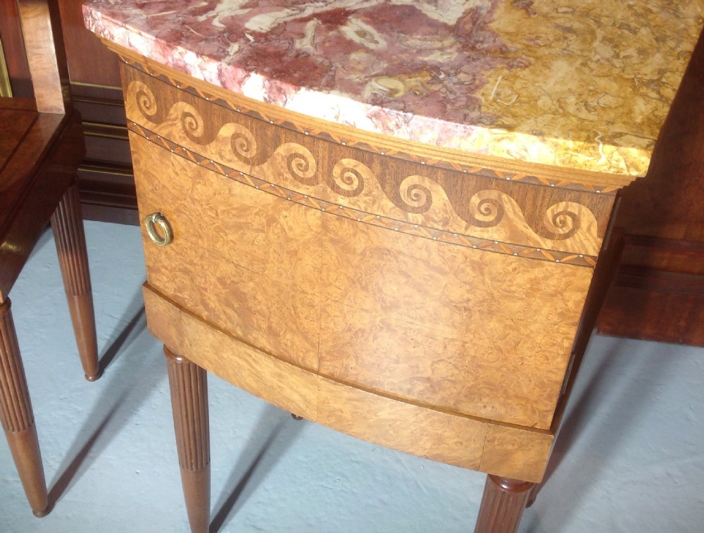 PAIR OF FRENCH ART DECO BEDSIDE CABINETS View II