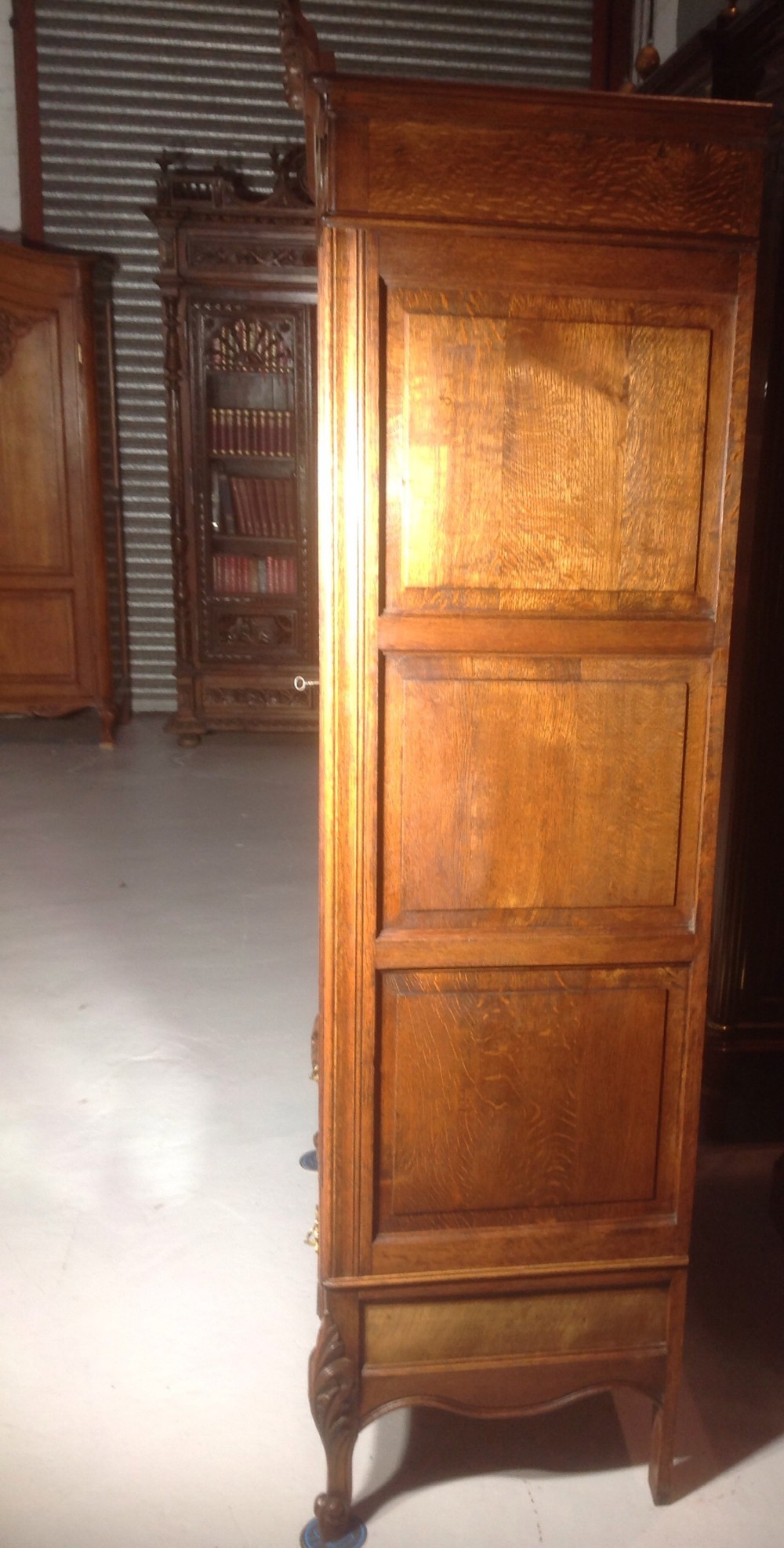 FRENCH CARVED OAK ARMOIRE View VII