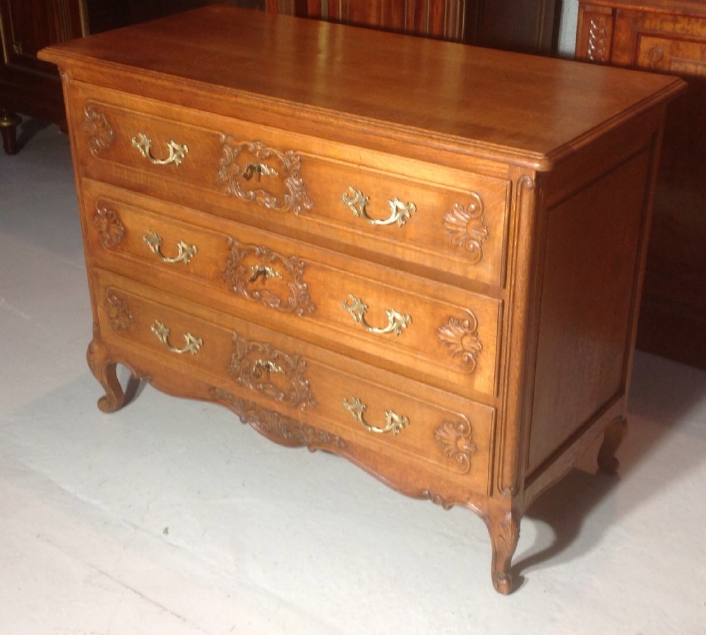 CARVED OAK FRENCH CHEST View II