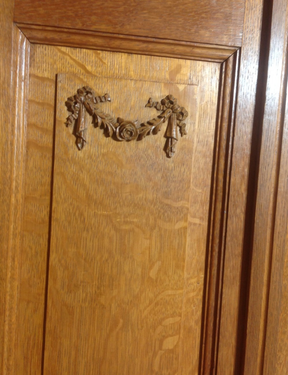 CARVED OAK FRENCH ARMOIRE View VI