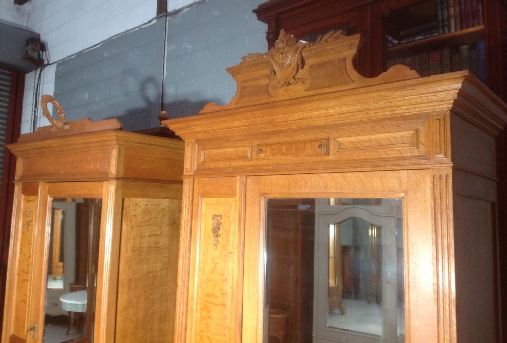 CARVED OAK FRENCH ARMOIRE View II