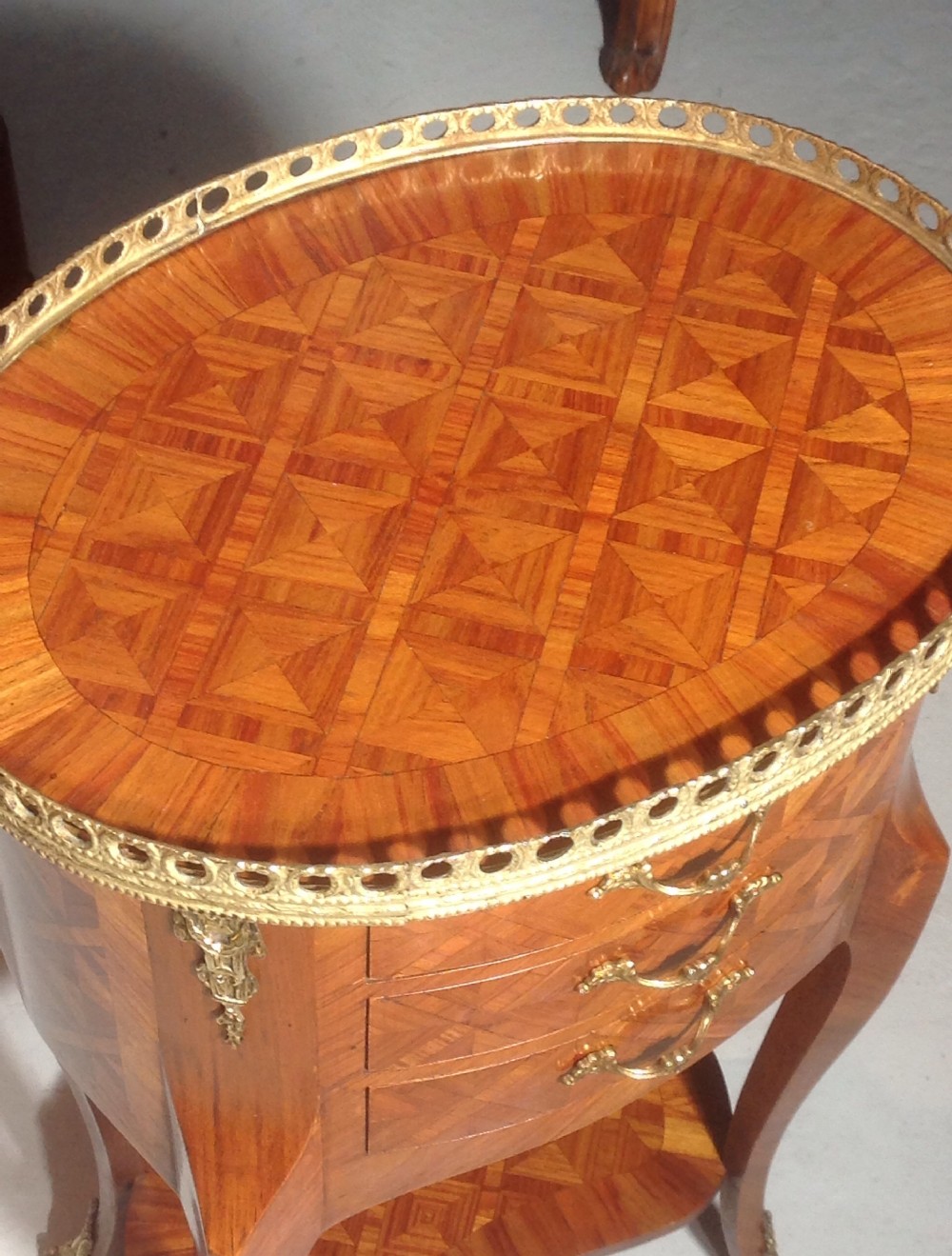 ANTIQUE FRENCH PARQUETRY CABINET View III