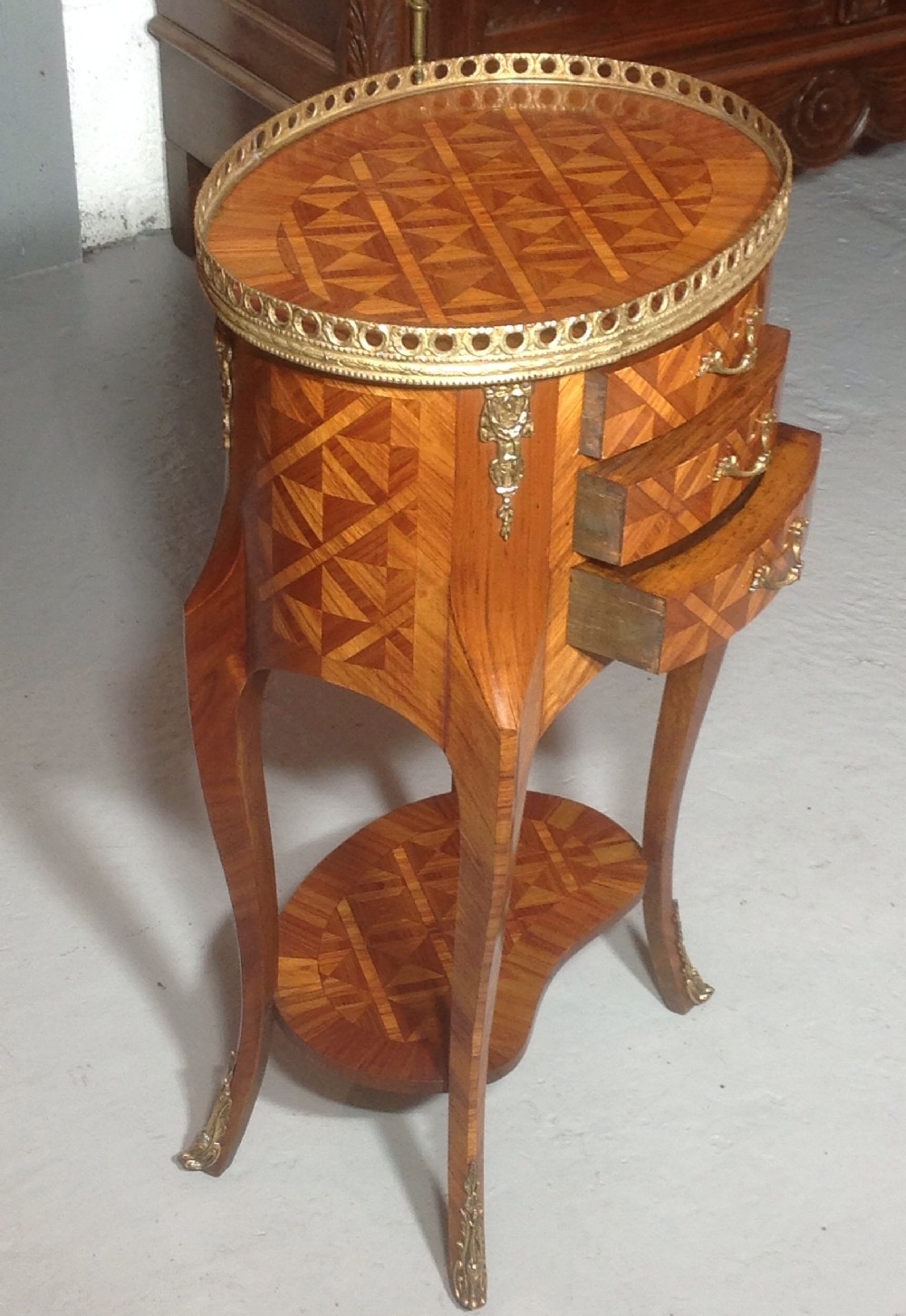 ANTIQUE FRENCH PARQUETRY CABINET View V