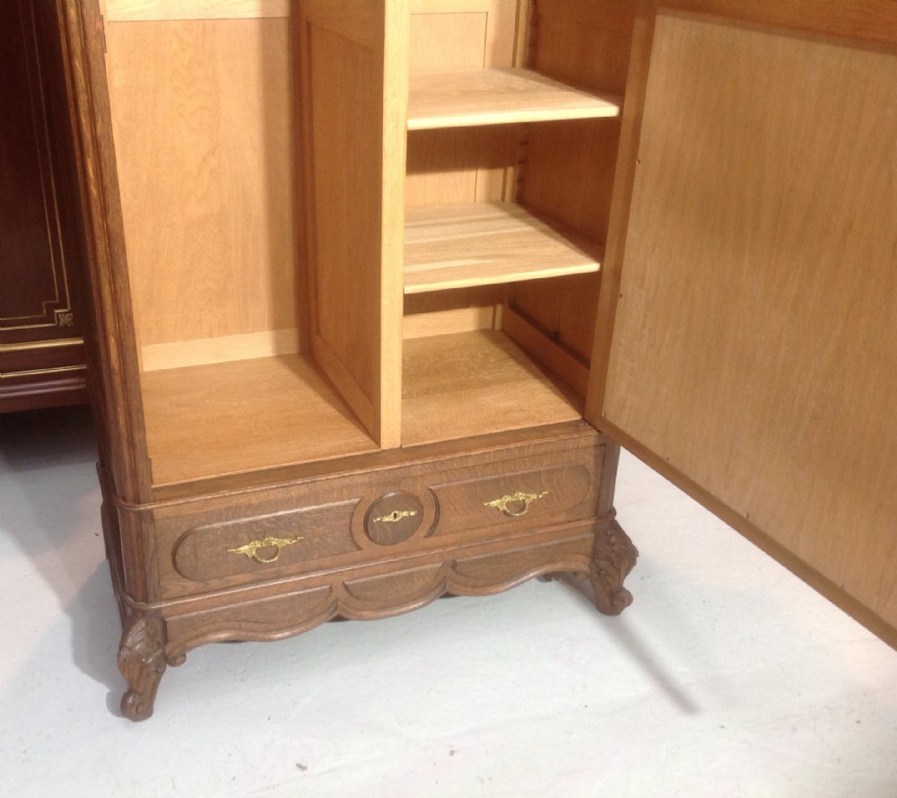 CARVED OAK FRENCH ARMOIRE View VI