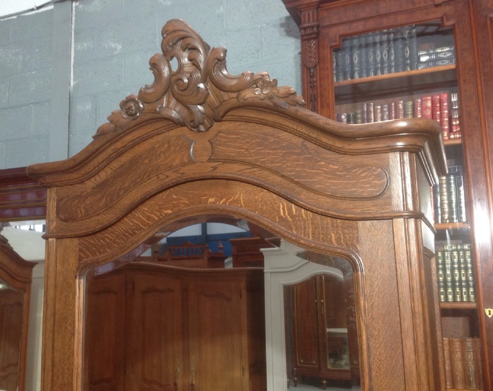 CARVED OAK FRENCH ARMOIRE View VII