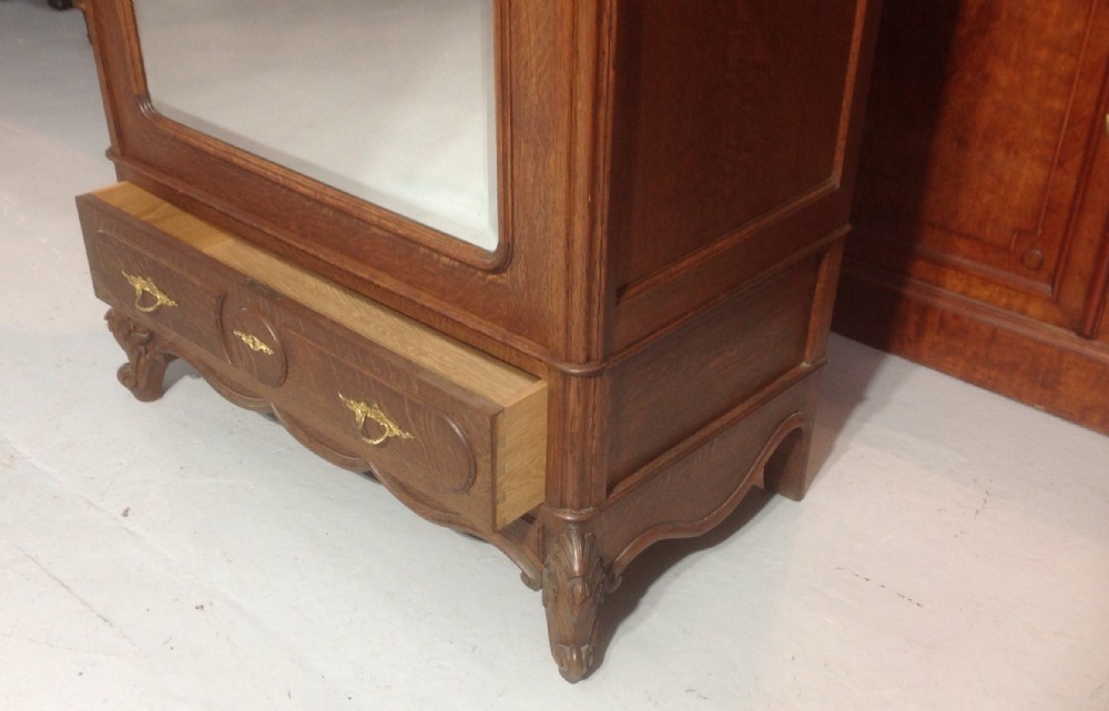 CARVED OAK FRENCH ARMOIRE View VIII