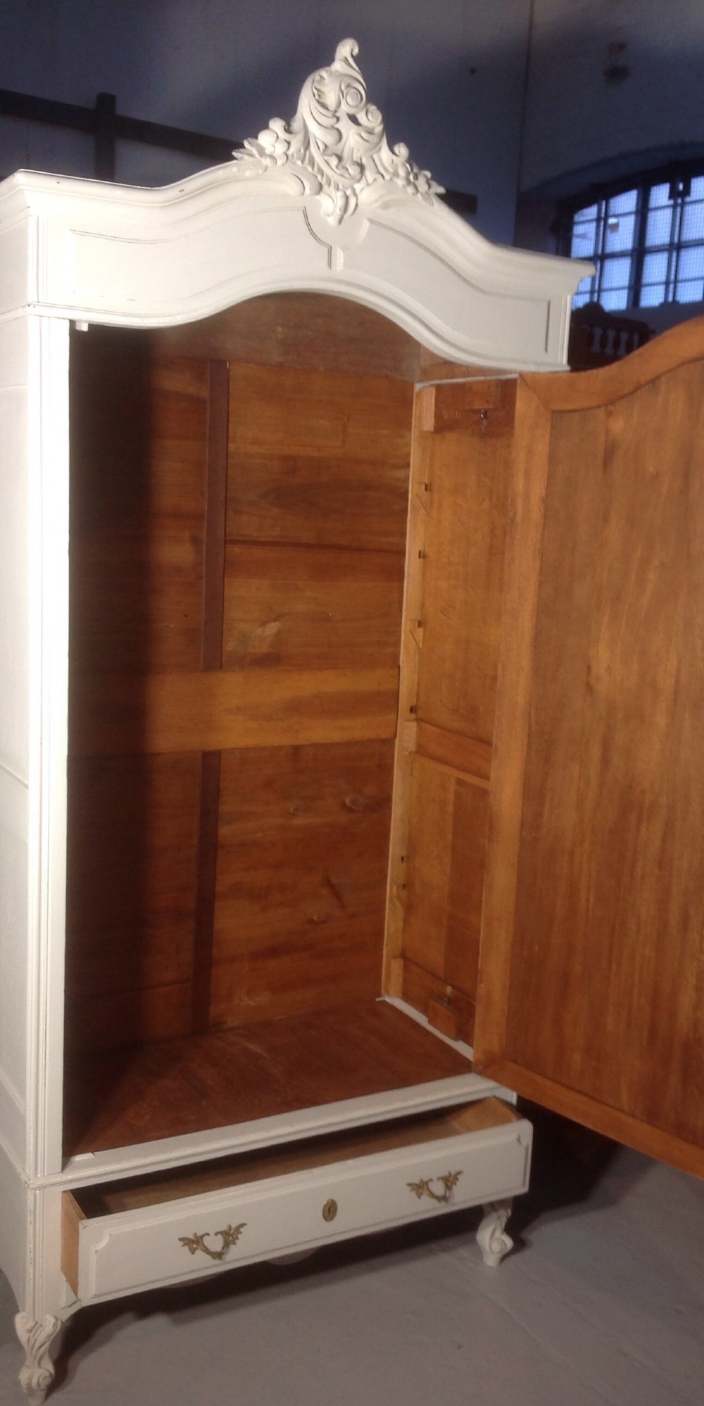 PAINTED FRENCH OAK ARMOIRE View VI