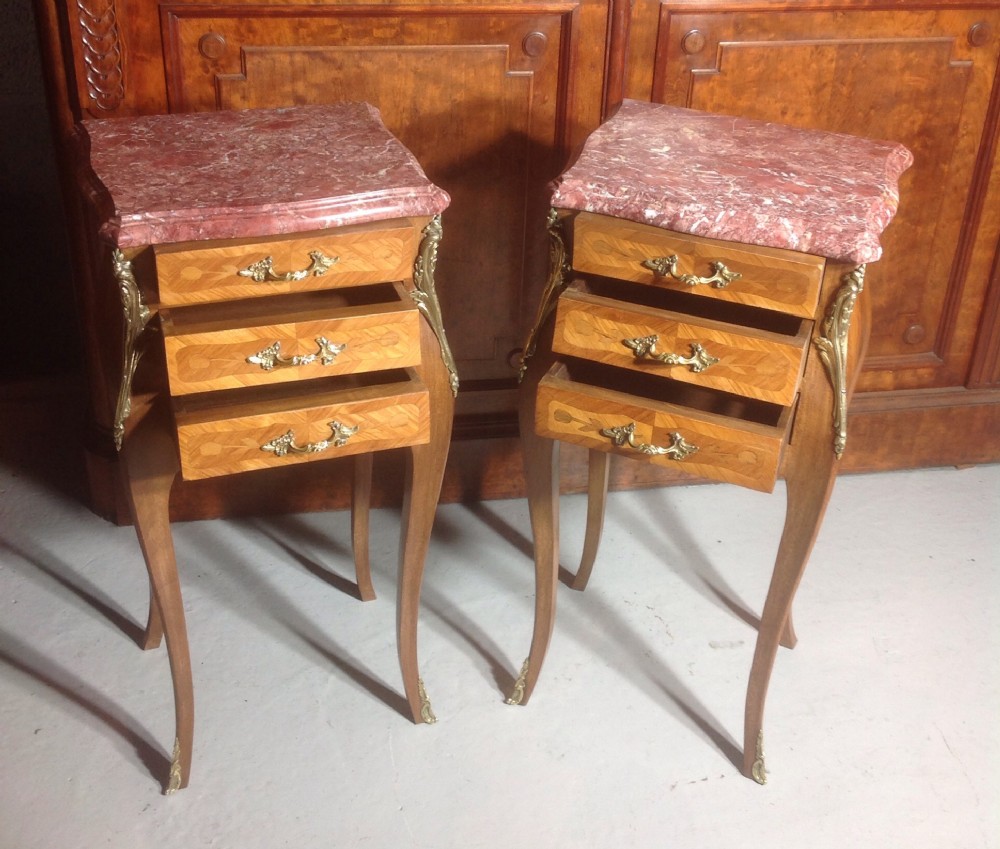 PAIR OF FRENCH MARQUETRY CABINETS View IV