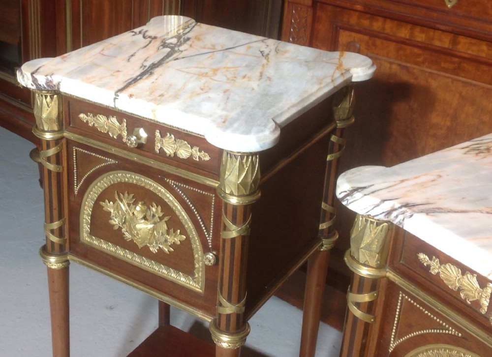 STUNNING PAIR OF FRENCH BEDSIDE CABINETS View IV