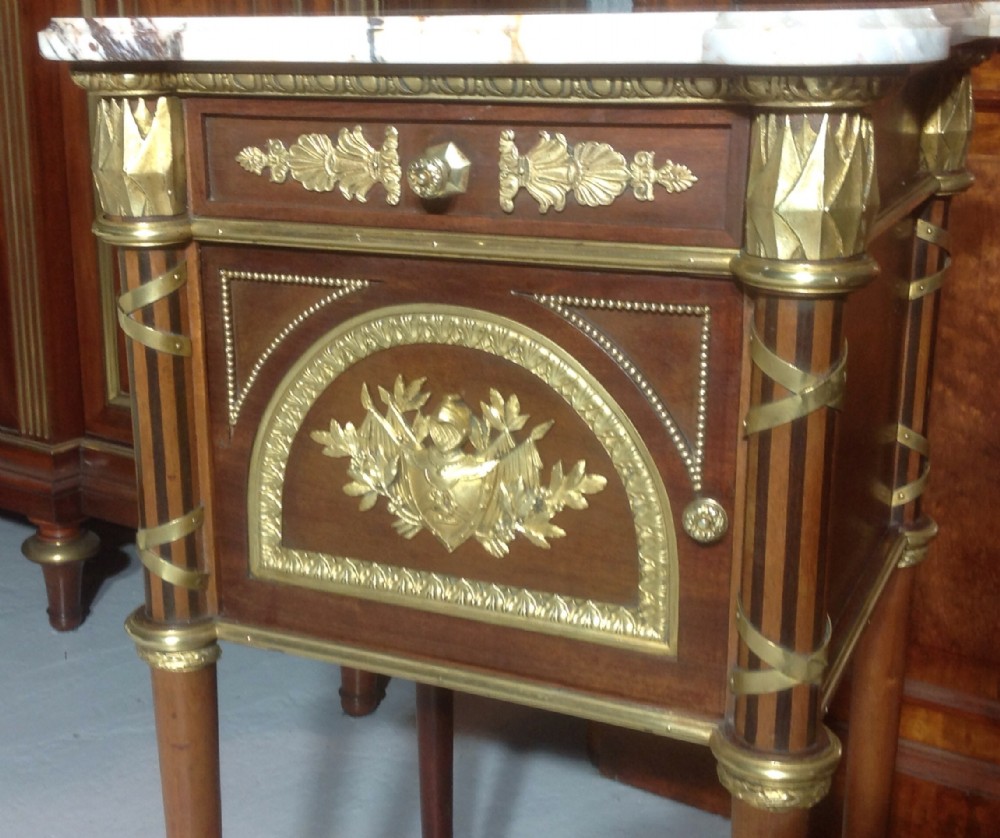 STUNNING PAIR OF FRENCH BEDSIDE CABINETS View IX